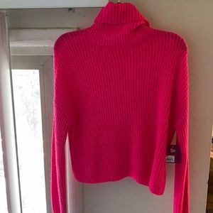 Brand new, Never worn Hot pink turtle neck sweater from Kohl’s (So Brand)